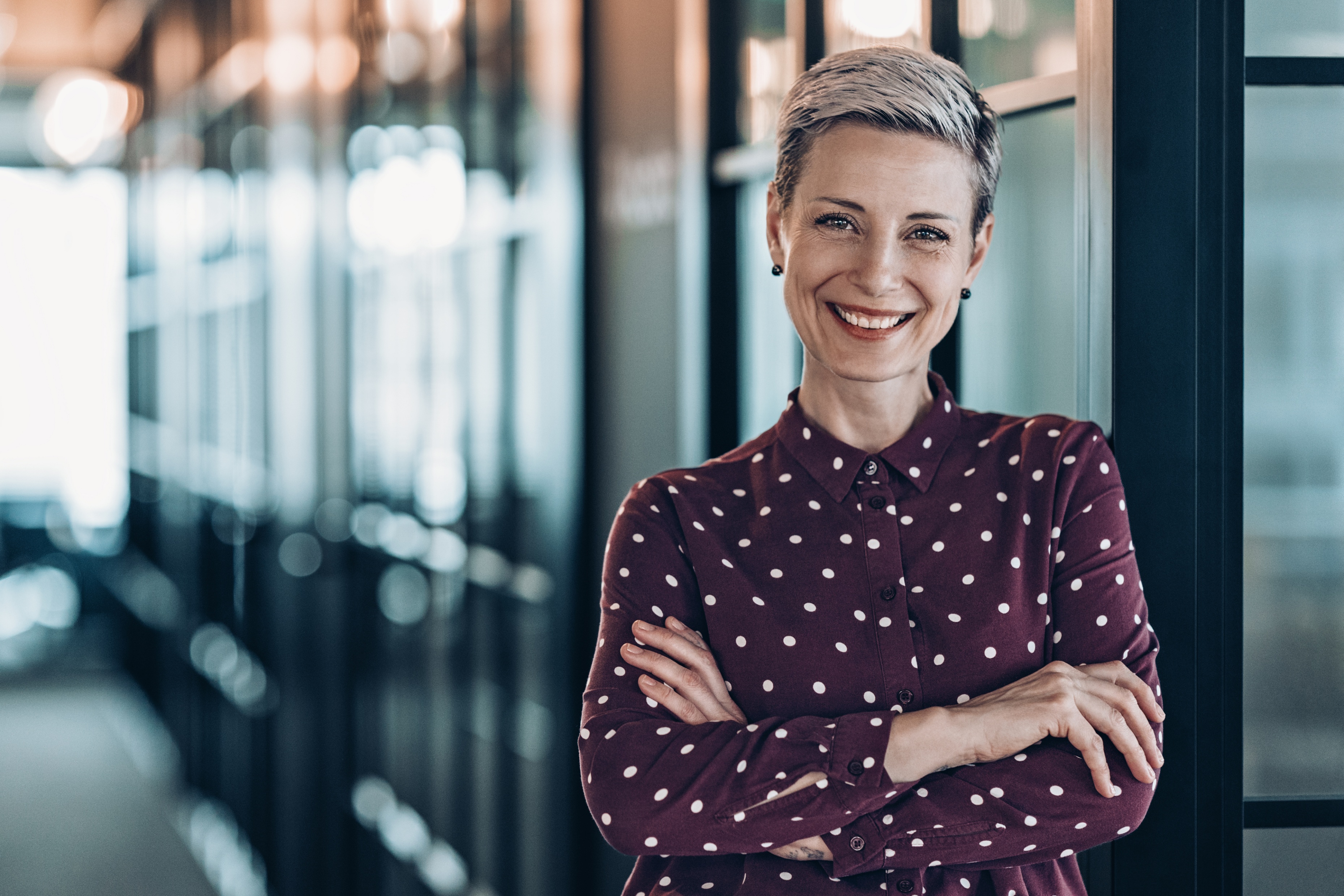 Dirigeante confiante