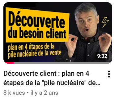 Vidéos YouTube Découverte 1