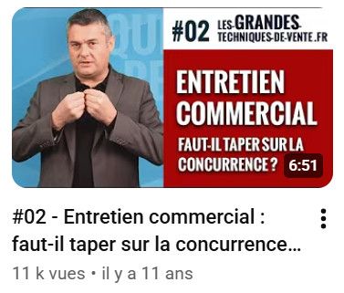 Vidéos YouTube Offre Argu 3