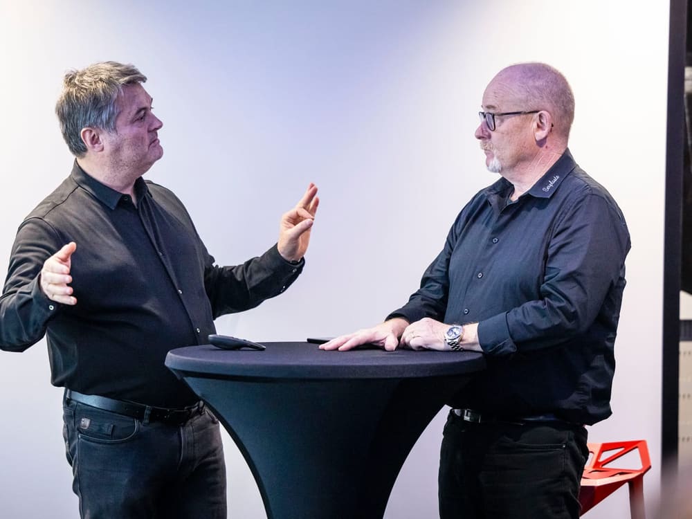 Jean-Pierre Giraud en training avec un participant